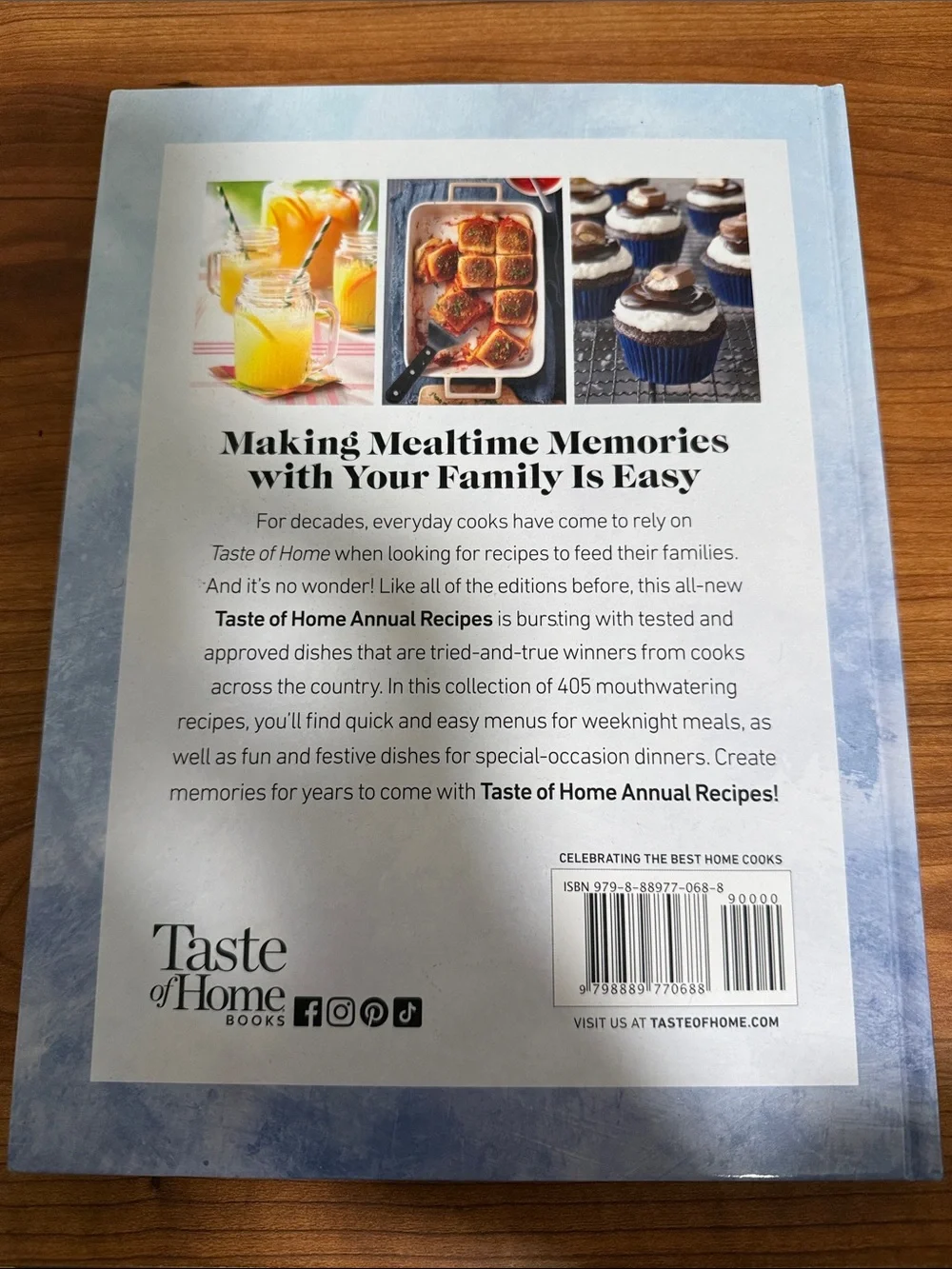 NEW Taste of Home Annual Recipes 2025 Cookbook - White Cover